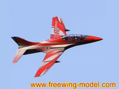 Freewing Red AvantiS 80mm EDF PNP