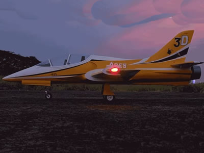 Freewing Ares 90mm yellow ARF Plus Jet